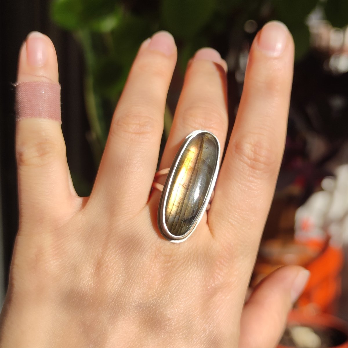 Golden Labradorite Ring - Anima Mundi Crystals