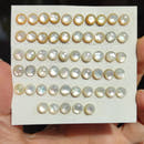 Round Mother of Pearl Cabochons 6mm in Rose Cut-3