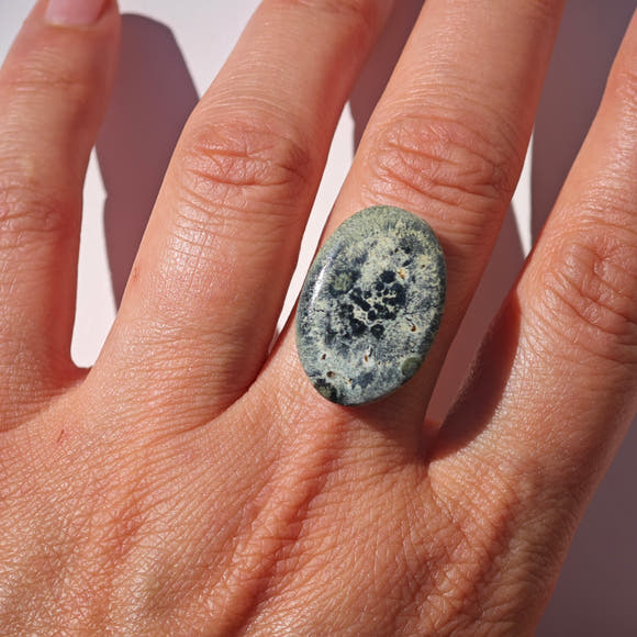 Eldarite (Jaspe Kambaba) · Cabujón Oval