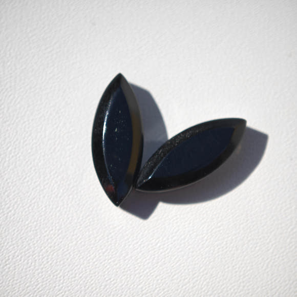 Obsidiana Negra · Par Cabujón Marquesa