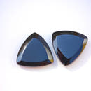Obsidiana Negra · Par Cabujón Triangular-1
