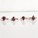 Anillo Amatista - Electroformado Cobre-1