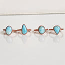 Larimar Ring - Electroformed Copper-1