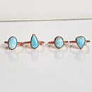 Anillo Larimar- Electroformado Cobre-1