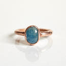 Aquamarine Ring - Copper - Size 8 US-1