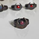 Moon Ring - Electroformed Copper with Natural Stones-8