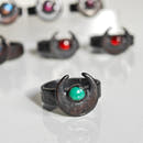 Moon Ring - Electroformed Copper with Natural Stones-6