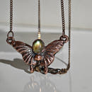 Colgante Mariposa · Labradorita Anaranjada-1