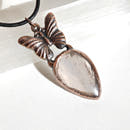 Butterfly Pendant · Translucent Rose Quartz-1