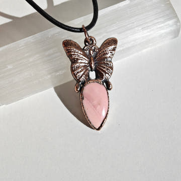 Colgante Mariposa · Mookaita Rosa