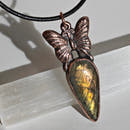 Colgante Mariposa · Labradorita Dorada-1