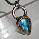 Colgante Bisel · Labradorita Azul Arcoíris-1