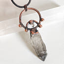 Colgante CORONA · Cuarzo con Herkimer-1