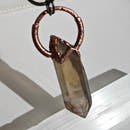 Colgante Citrino Ahumado - Electroformado Cobre-5