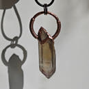 Colgante Citrino Ahumado - Electroformado Cobre-1
