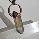 Colgante Citrino Ahumado - Electroformado Cobre-2