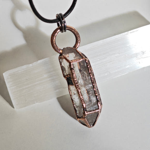 Colgante VITRAL · Cuarzo Electroformado