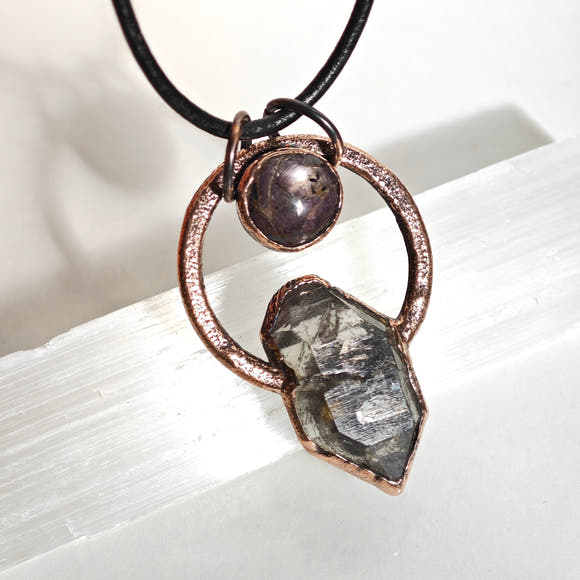 COSMOS Pendant · Tibetan Quartz and Star Sapphire