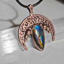 Moon Pendant · Rainbow Labradorite-1
