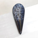 Cabujón Ágata Negra Veteada · 26×11 mm-2