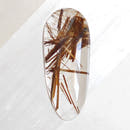 Cabujón Cuarzo Rutilado Cobre · 23×10 mm-1