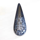 Cabujón Ágata Negra Veteada · 26×11 mm-1