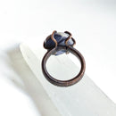 Anillo Sodalita Engarzado - Cabujón Forma Libre con Garras-4