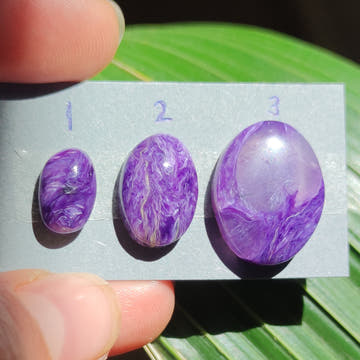 Russian Charoite Oval Cabochons