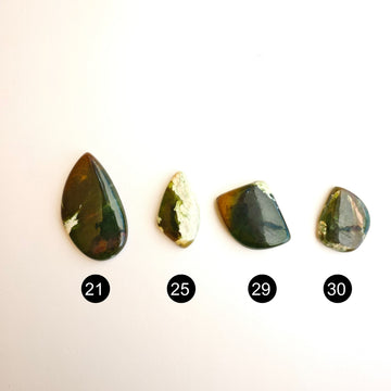 Calcedonia de Cromo Cabujones Forma Libre - 0