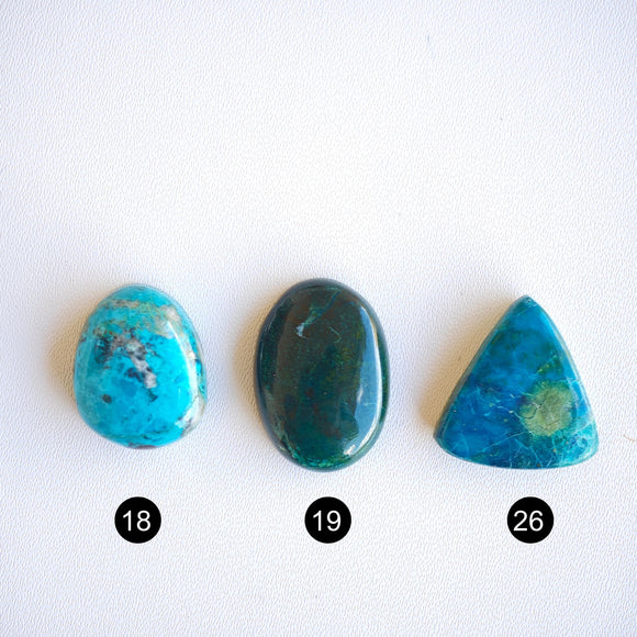 Crisocola Cabujones Mixtos