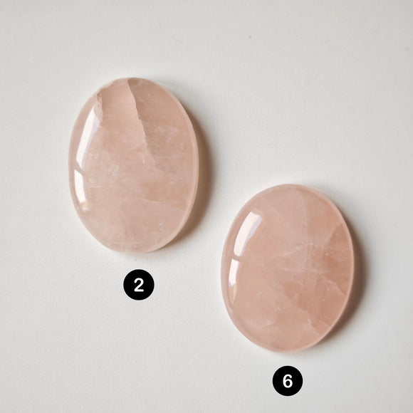 Cuarzo Rosa Cabujones Ovalados Grandes