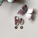 Clear Quartz Cabochons with Hematite Ghost Inclusions-2