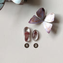 Cabujones de Cuarzo Transparente con Inclusiones Hematita Fantasma-2