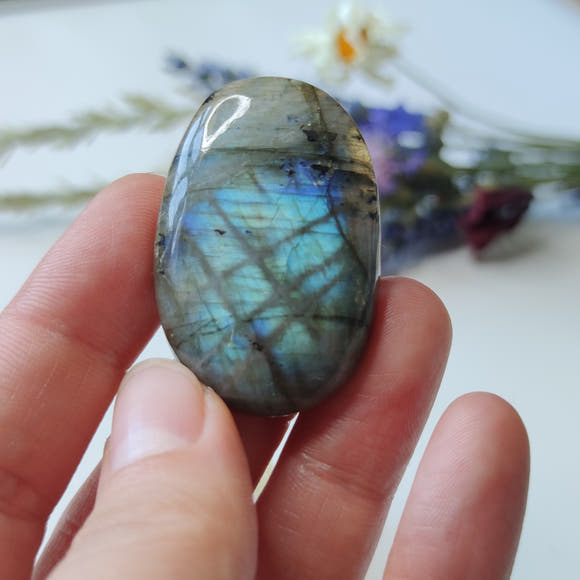 Blue Labradorite Oval Cabochon 40mm