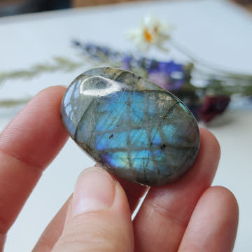 Blue Labradorite Oval Cabochon 40mm - 0
