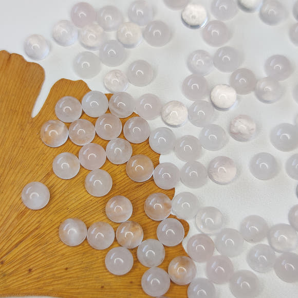 Rose Quartz Round Cabochons 6mm