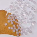 Cabujones Redondos de Cuarzo Rosa 6mm-1