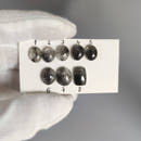 Small Black Rutilated Quartz Cabochons-1