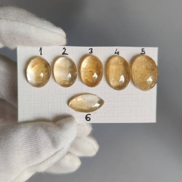 Oval and Marquise Citrine Cabochons