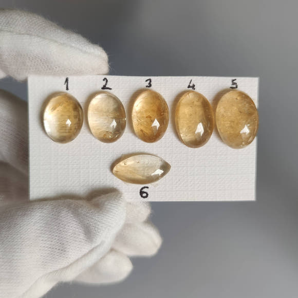 Oval and Marquise Citrine Cabochons