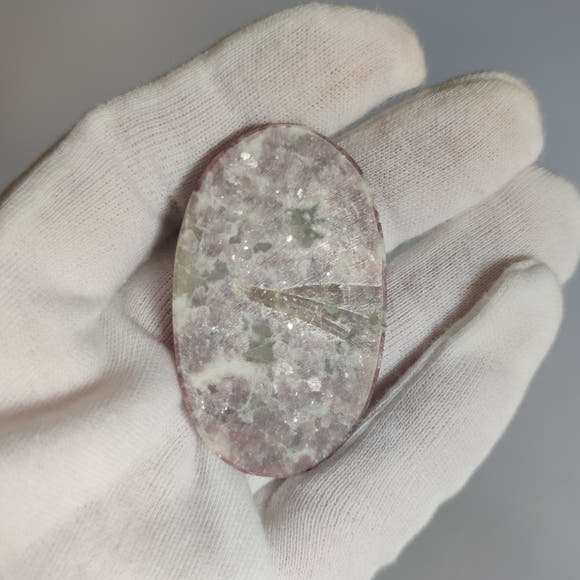 57mm Oval Lepidolite Cabochon