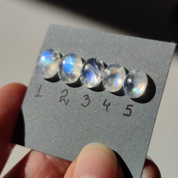 Moonstone Oval Cabochons 10mm