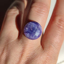 Cabujones de Sillimanita Azul en Tallado Rosa-7