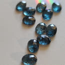 Moss Blue Kyanite Oval Cabochons in Rose Cut-5