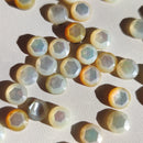 Cabujones Redondos de Madre Perla 6mm en Corte Rosa-1