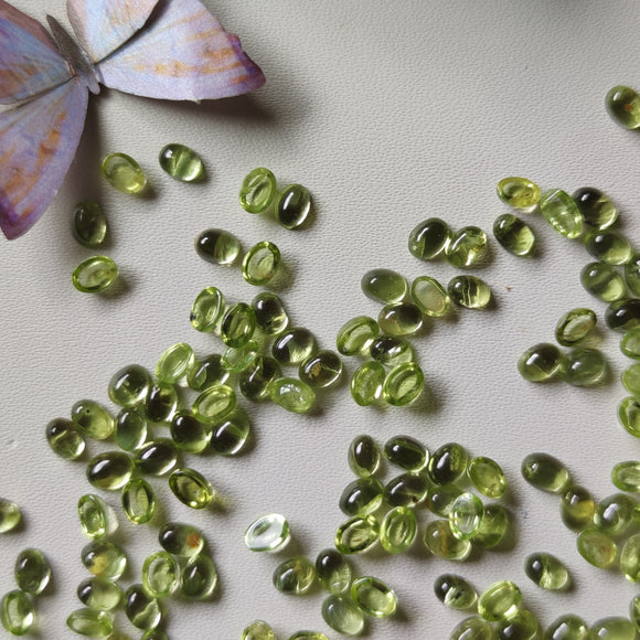 Mini Peridoto Ovalado 4x3mm y 5x4mm