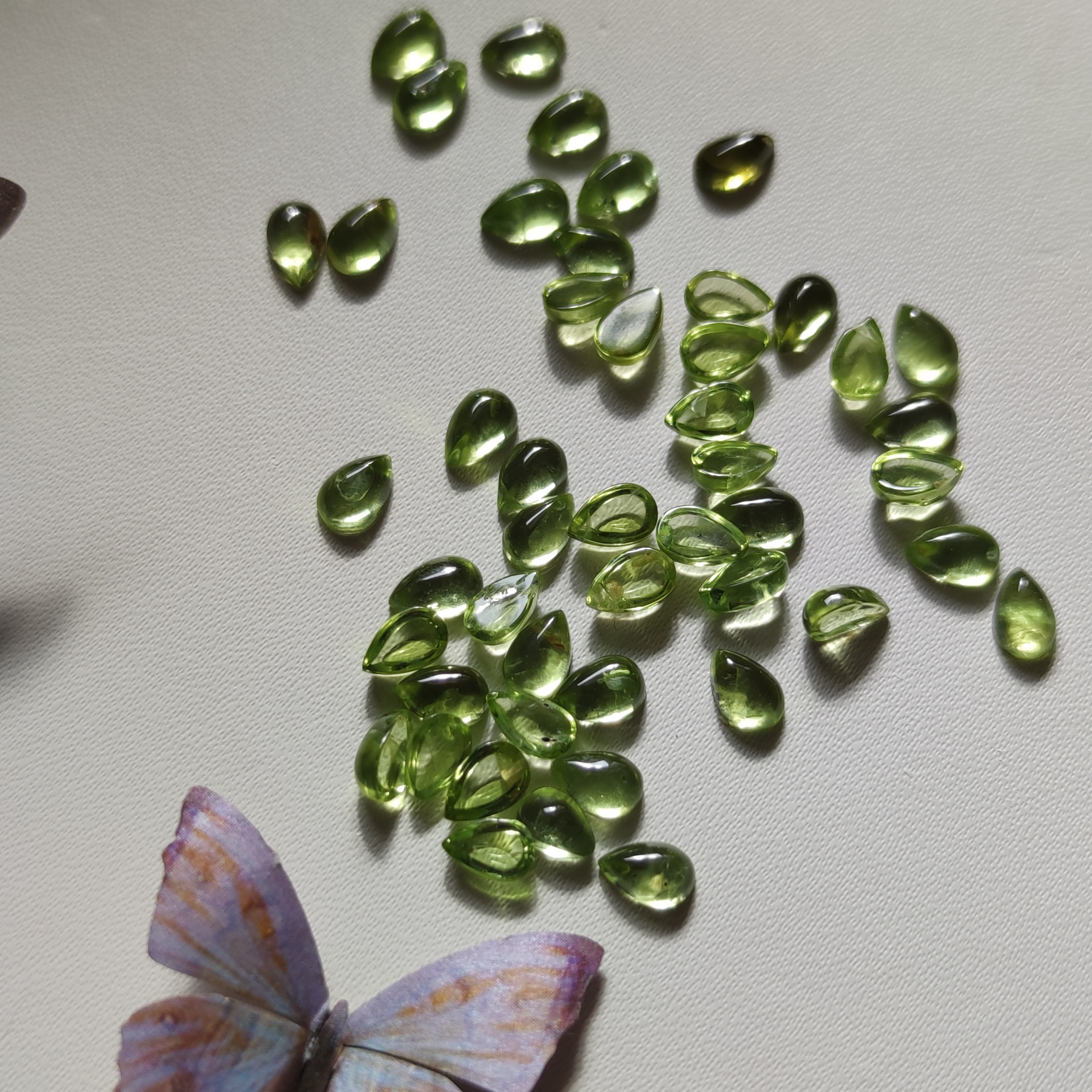 Mini Peridoto Lágrima 6x4mm