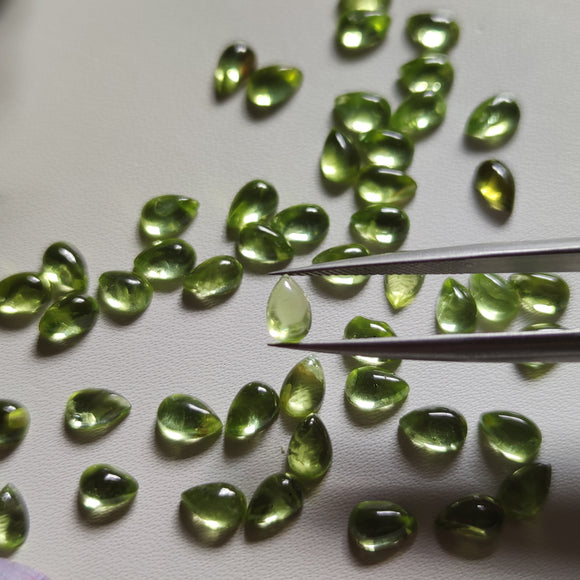 Mini Peridoto Lágrima 6x4mm