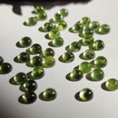 Cabujones Mini Redondos de Peridoto 5mm-1