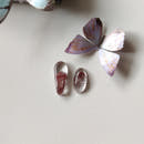 Clear Quartz Cabochons with Hematite Ghost Inclusions-1